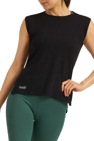Ayla Muscle Tee - brasilfit activewear top -  singlet for women - gym top - activewear australia