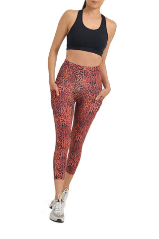 Beatriz High Waisted Mid Calf Legging with Pockets - printed leggings - brasilfit acivewear - activewear australia - What To Look For When Choosing The Right Printed Leggings