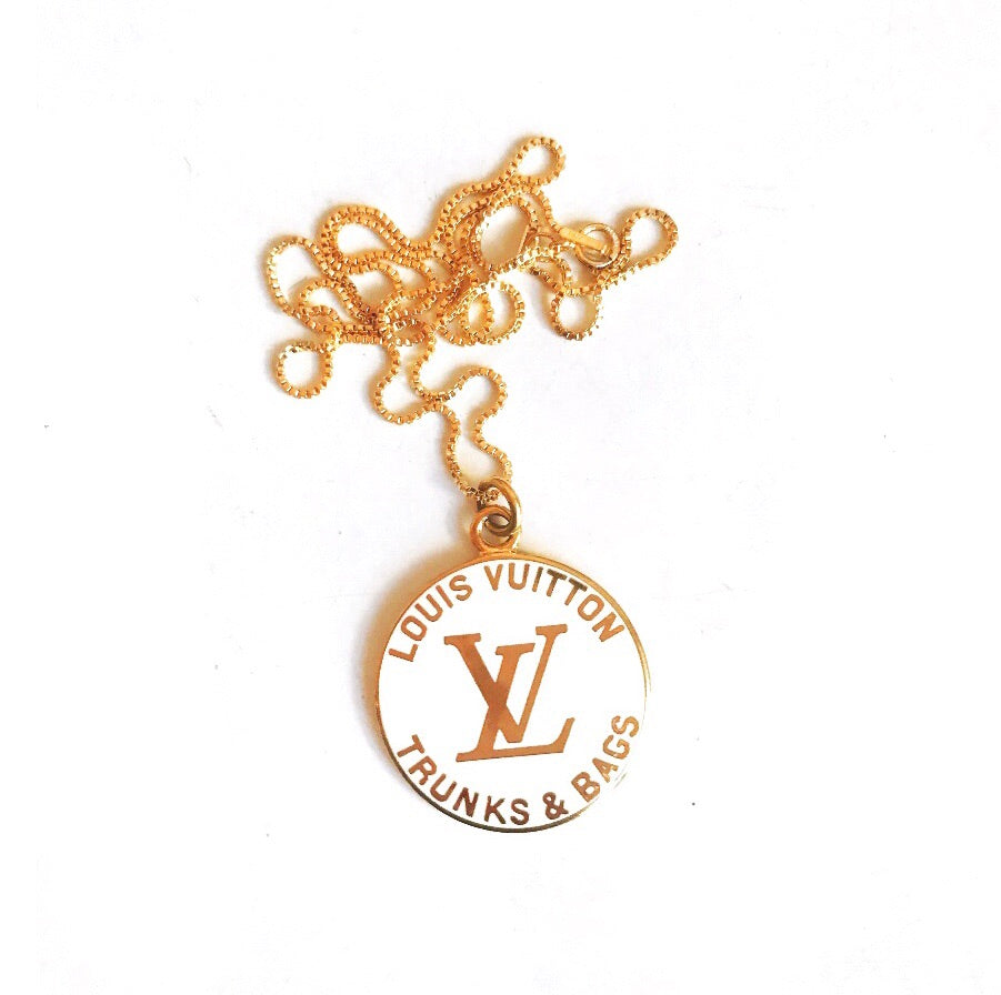 Large Turquoise and Gold Louis Vuitton Charm Necklace – Old Soul