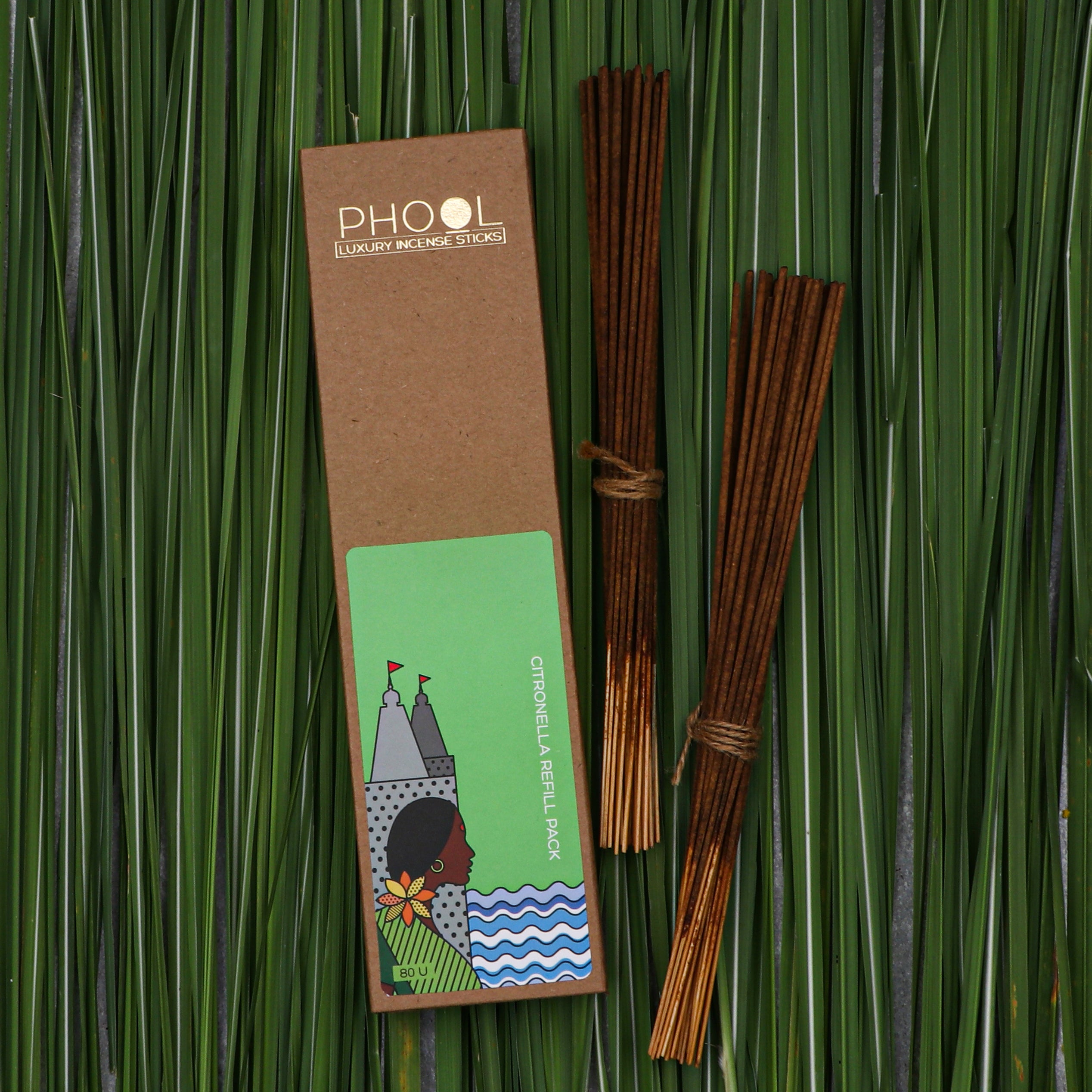 Phool Natural Incense Sticks Refill Pack Citronella Phool