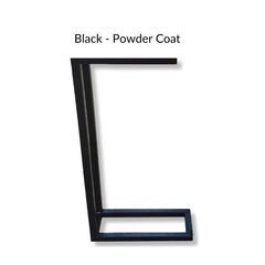 Black Powder coated frame