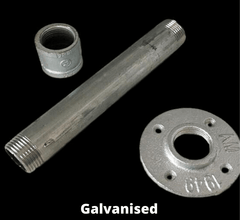 Galvanised pipe