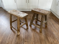 Rustic Stool imperfections