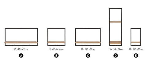 Shelfmate Oak size