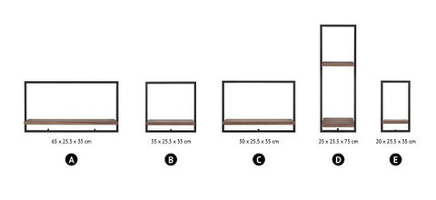 Shelfmate Walnut size