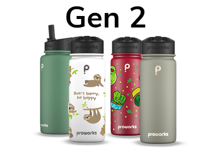 Proworks Gen 2 1 Litre Water Bottles