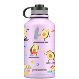 2 Litre Stainless Steel Water Bottle with Avocardo Pattern