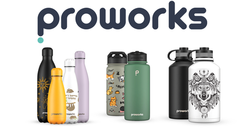 proworks drinking water bottle range