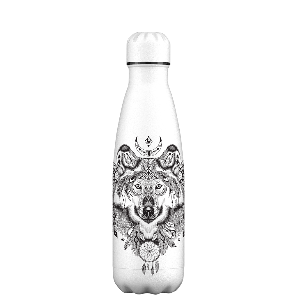 Kids Hot Water Bottle White Giraffe Cover