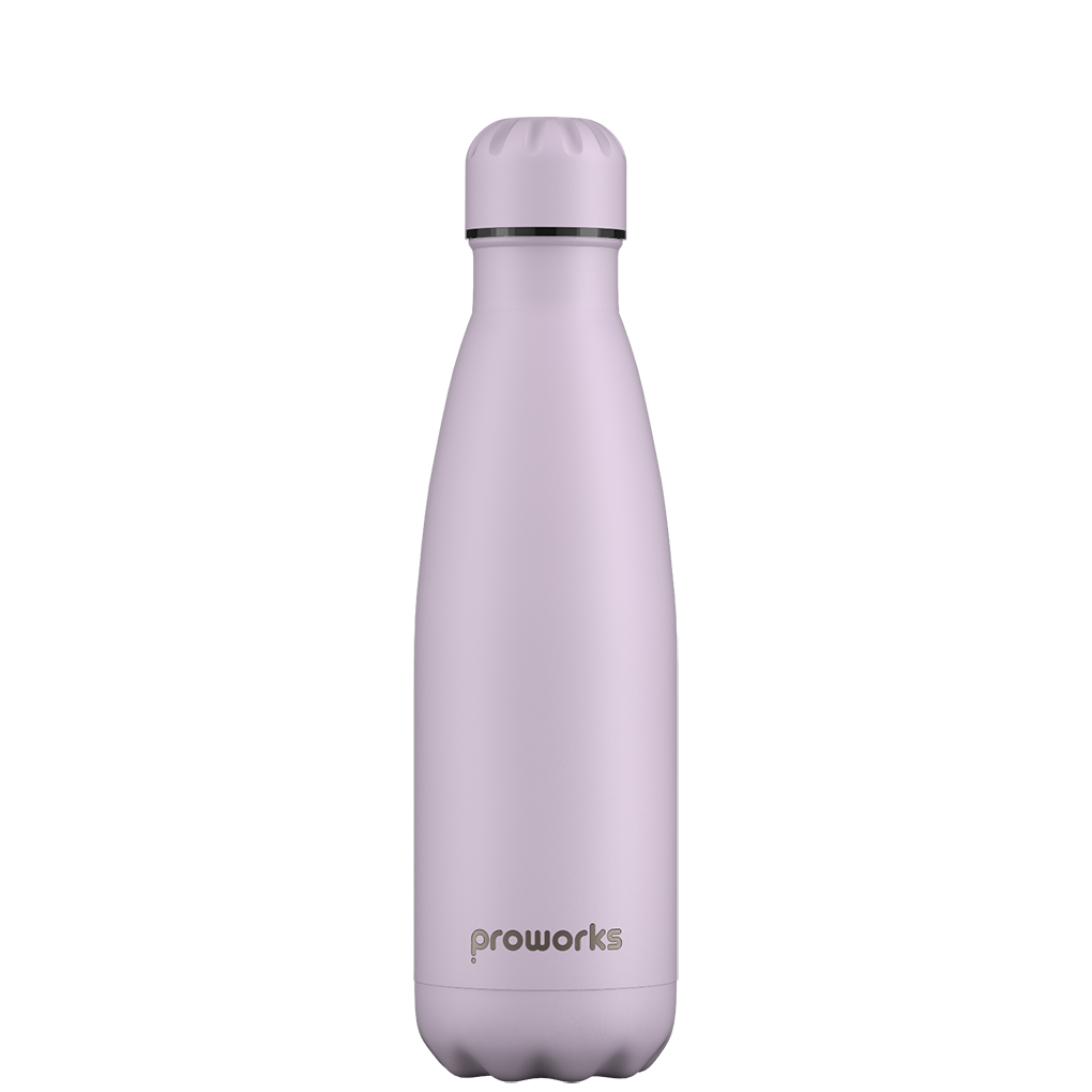 LARQ Water Bottle Twist Top in Granite White, 17 oz | Stainless Steel, Insulated, Double-Wall Vacuum Bottle