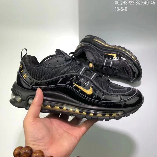 black and gold air max 98