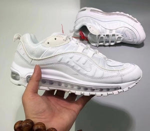 nike 98 triple white