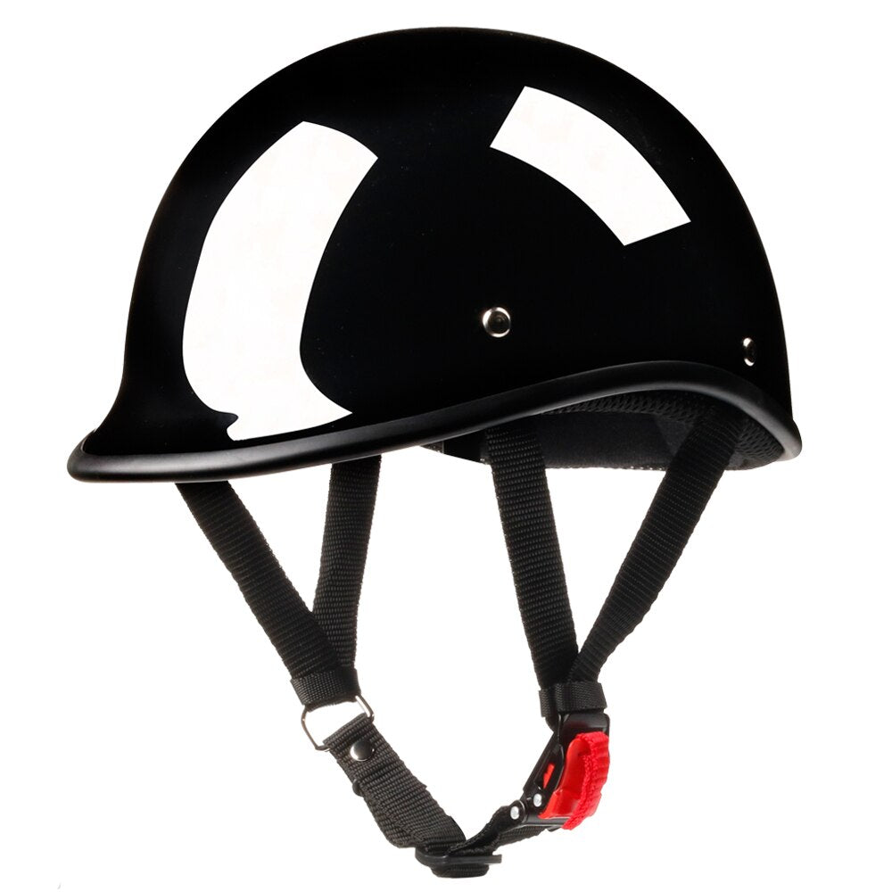 Polo Motorcycle Helmet Dot Black – BikerLid
