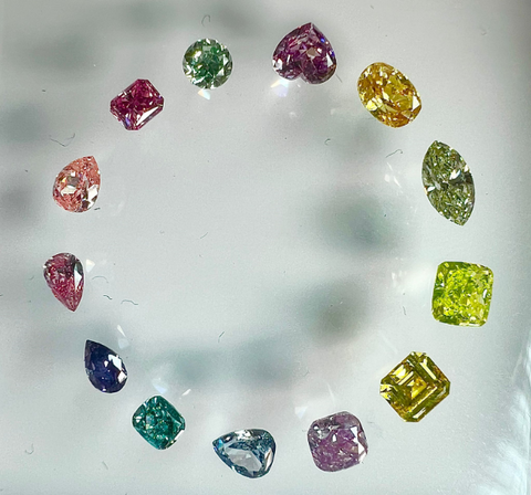 Fancy color diamonds selection