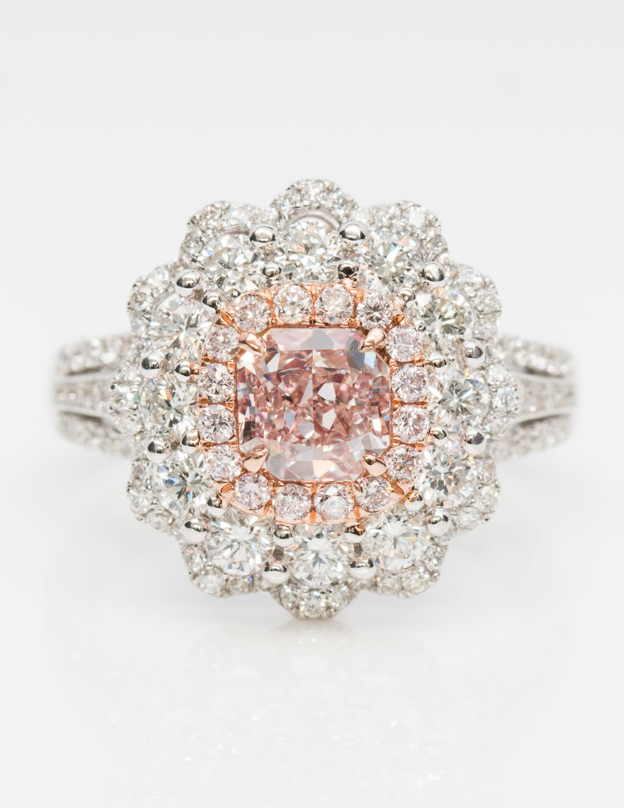 jewellry with pink diamonds