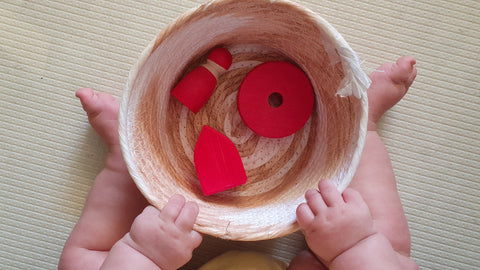 Red colour discovery basket.