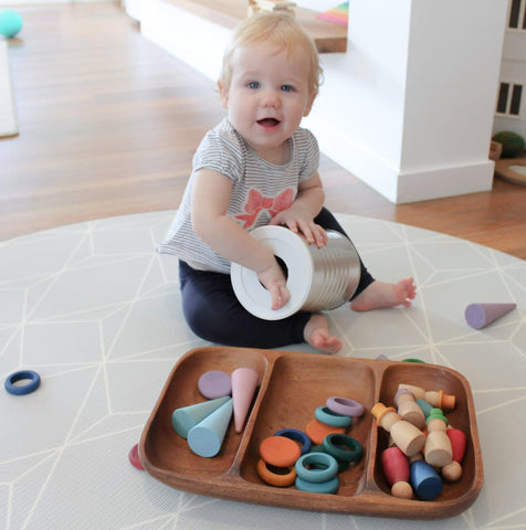 Loose Parts Play for Infants and Toddlers - OutsideTheToyBox