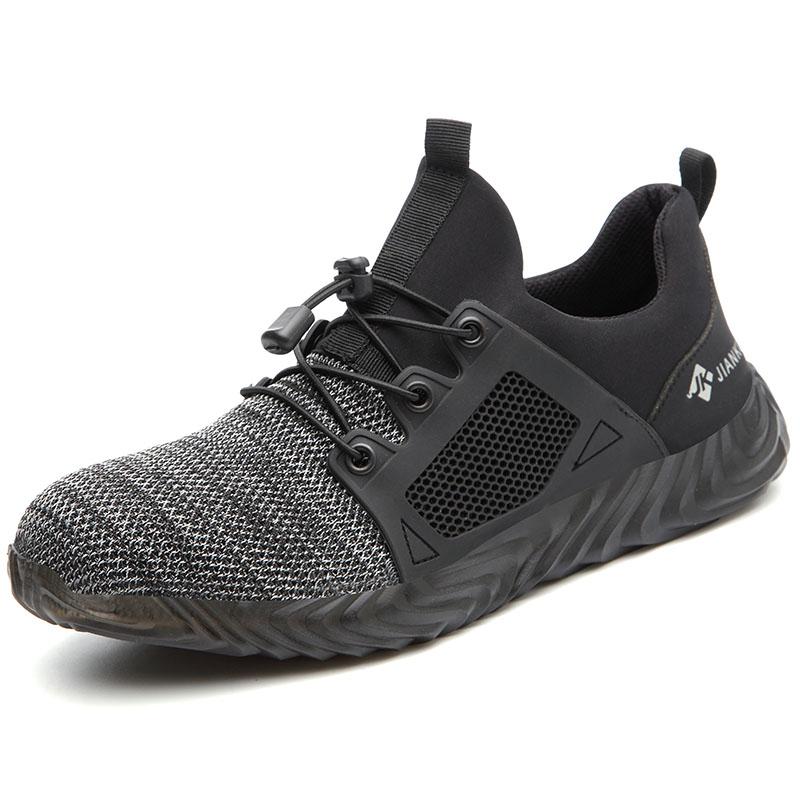 Lightweight Steel Toe Sneakers Black Work Shoes – Stable Work Shoes