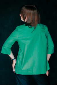 BLOUSE WITH SHORT FRONT 3/4 SLEEVE - EEBRU