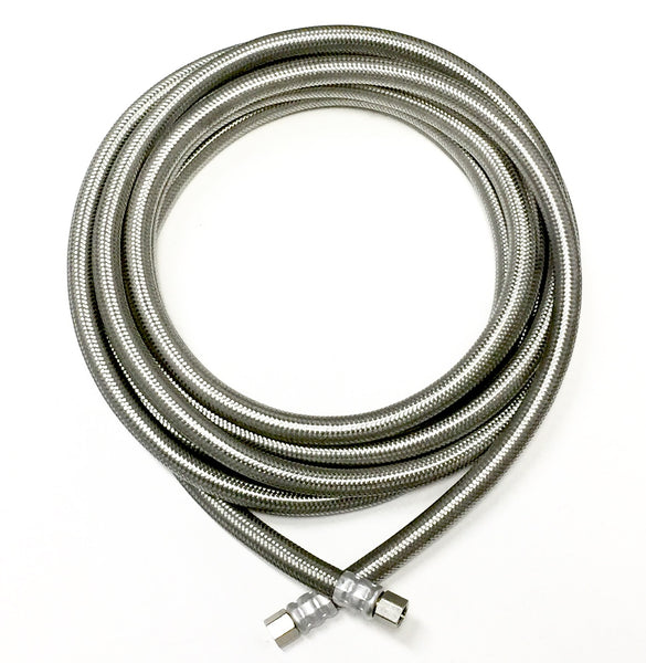 Certified Appliance Braided Stainless Steel Ice Maker Connector - 25ft