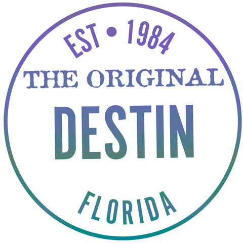 Destin Florida Top Down Gradient Logo