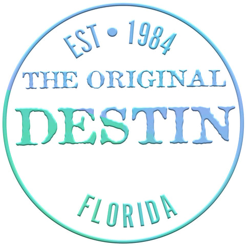 Destin Florida Logo Est. 1984 Gradient Bevel edge