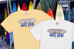 Good Life Florida Surf Shop Ron Jon Style Longboard Surfer Tees & Hoodies 