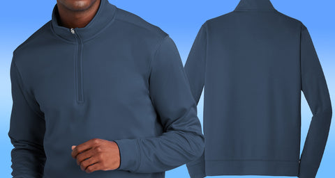 mens performance quarter zip sweatshirts