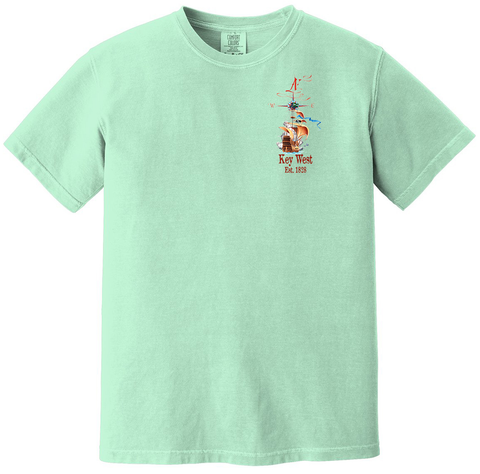 Key West T-Shirt Shirts Island Reef Beach Pirate Ship