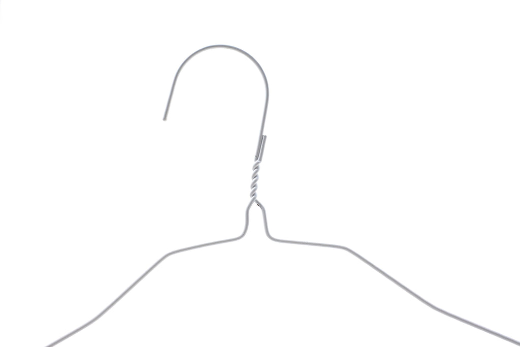 white wire coat hangers