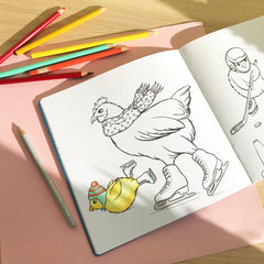 chicken colouring book