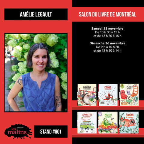 Amélie Legault en dédicaces au Salon du livre de Montréal