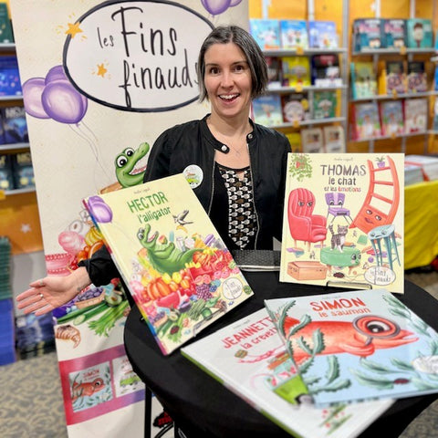 Amélie Legault autrice et illustratrice jeunesse en dédicaces au Salon du livre de Longueuil