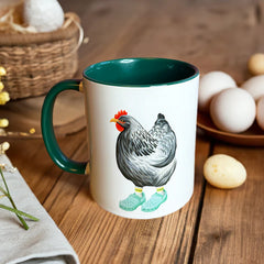 hen coffee mug