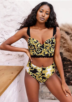 Angela Scroll Long Line Bikini - SHAWN ANDREA