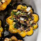 Ostrich Stuffed Acorn Squash