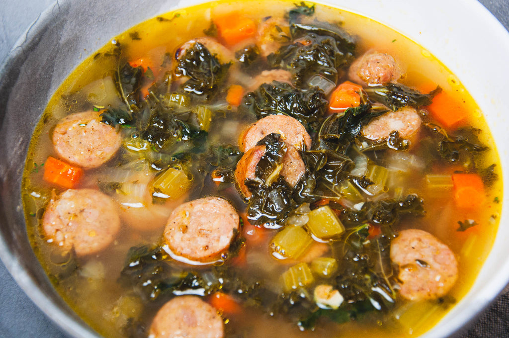 Recipe: Smoked Pekin Duck Sausage Soup