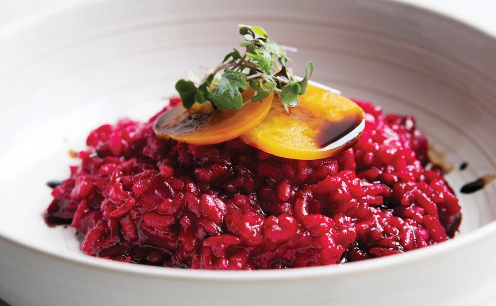 roasted beet risotto