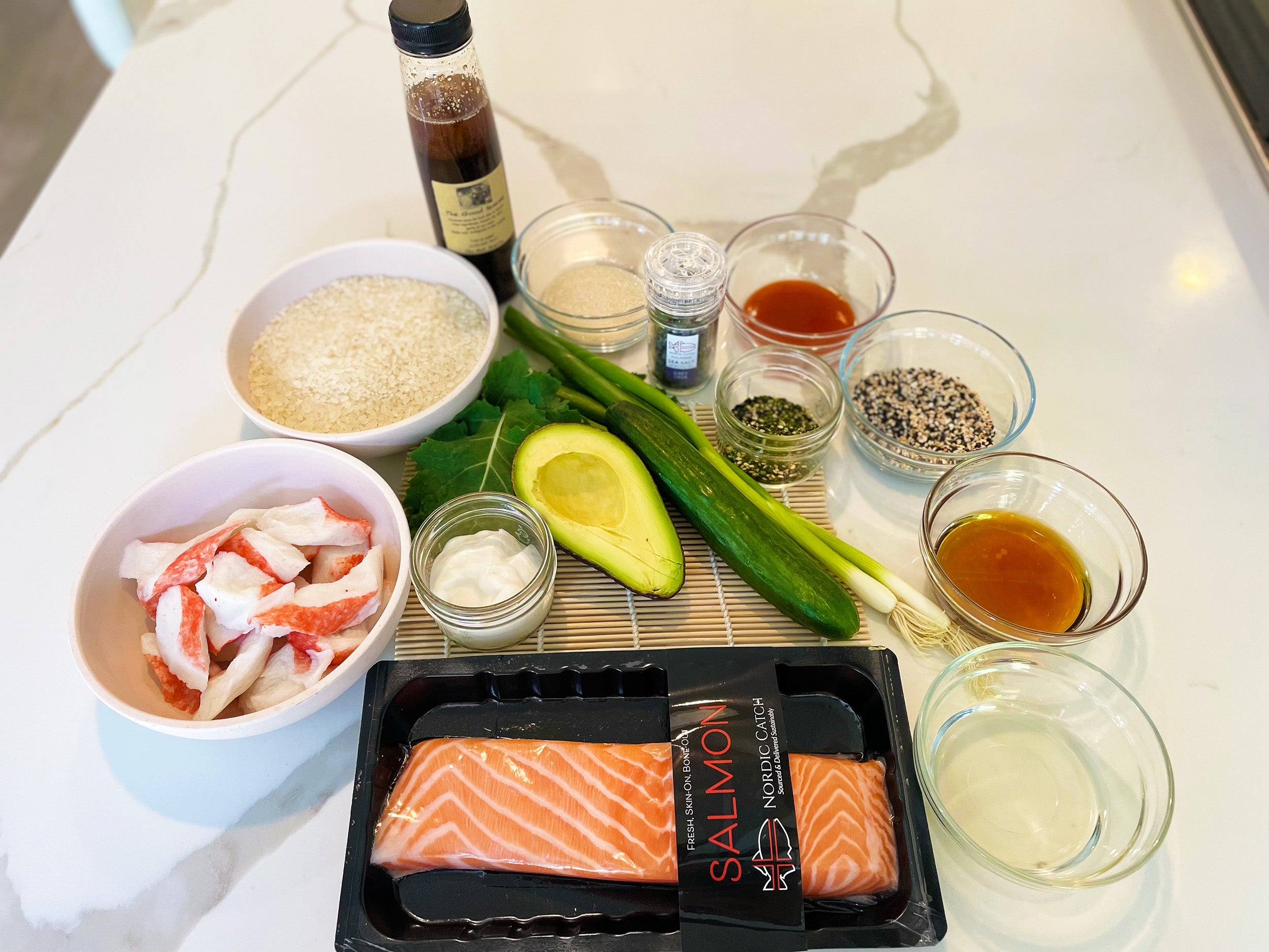 Salmon Poke Bowl Recipe Ingredients