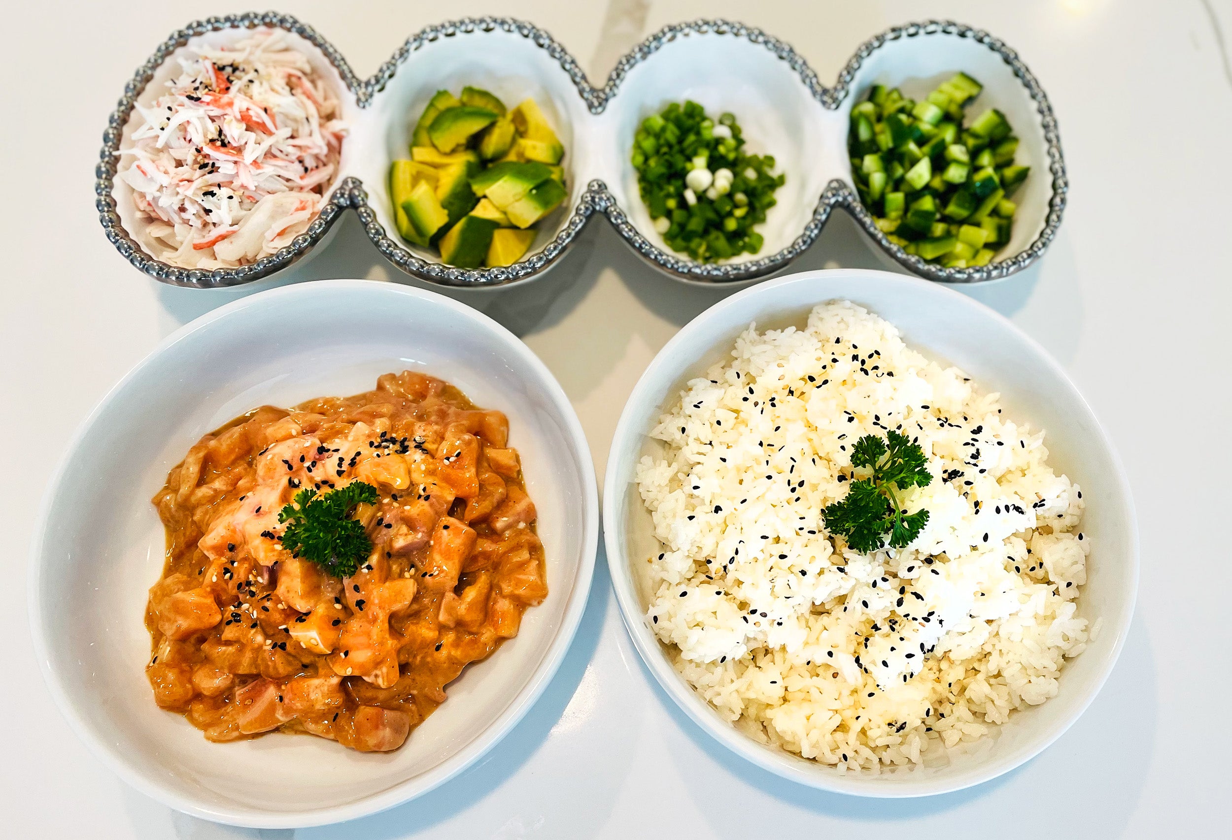 Prepared Salmon and Rice