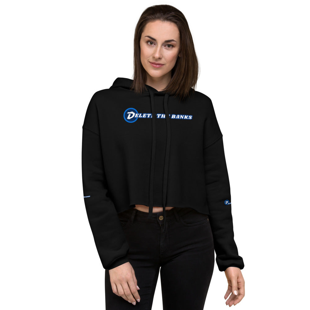 Delete The Banks with Digibyte Crop Hoodie