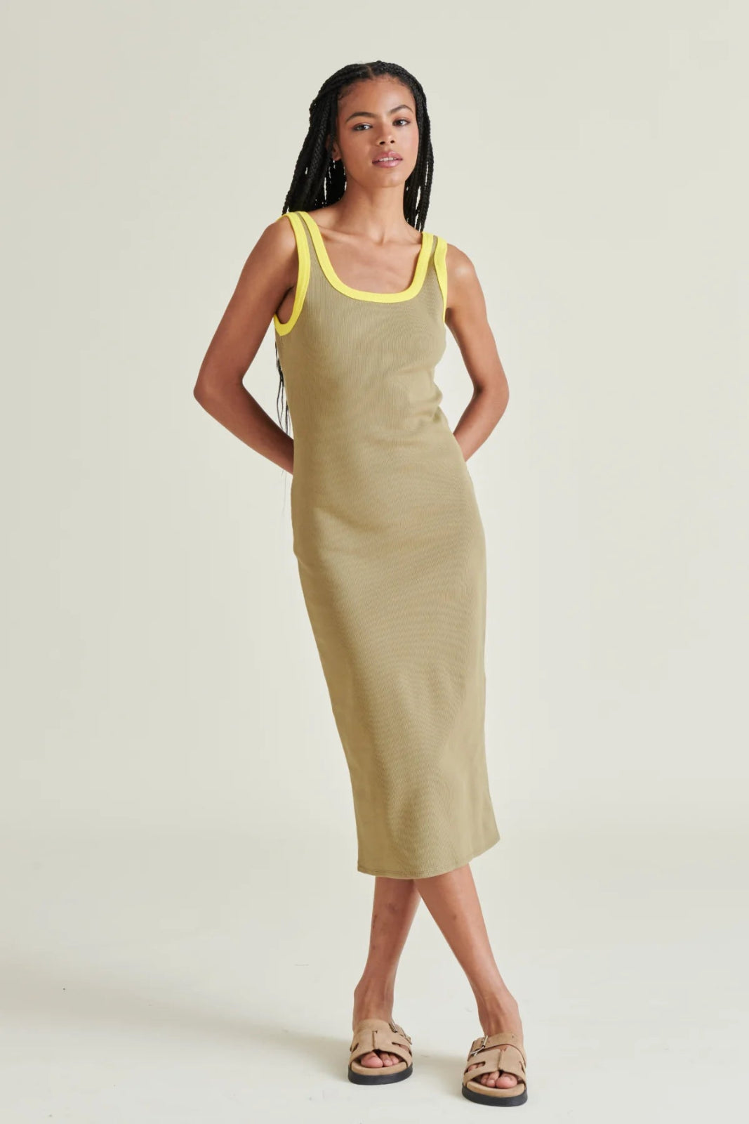 RIBBED TANK DRESS