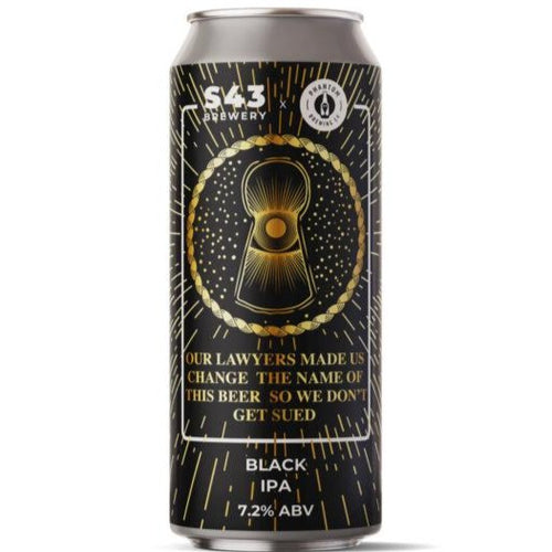 S43 x Phantom Brewery Collab. Our Lawyers Made Us Change the Name of This Beer So We Wouldnt Get Sued Black IPA 440ml (7.2%) - Indiebeer