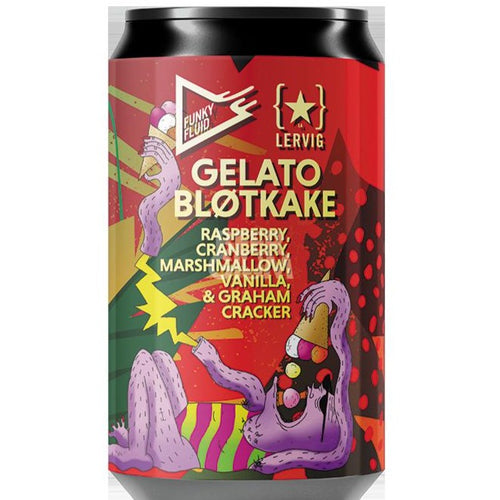 Funky Fluid x Lervig Collab - Gelato: Blotkake Ice Cream Sour 330ml (6.6%) - Indiebeer