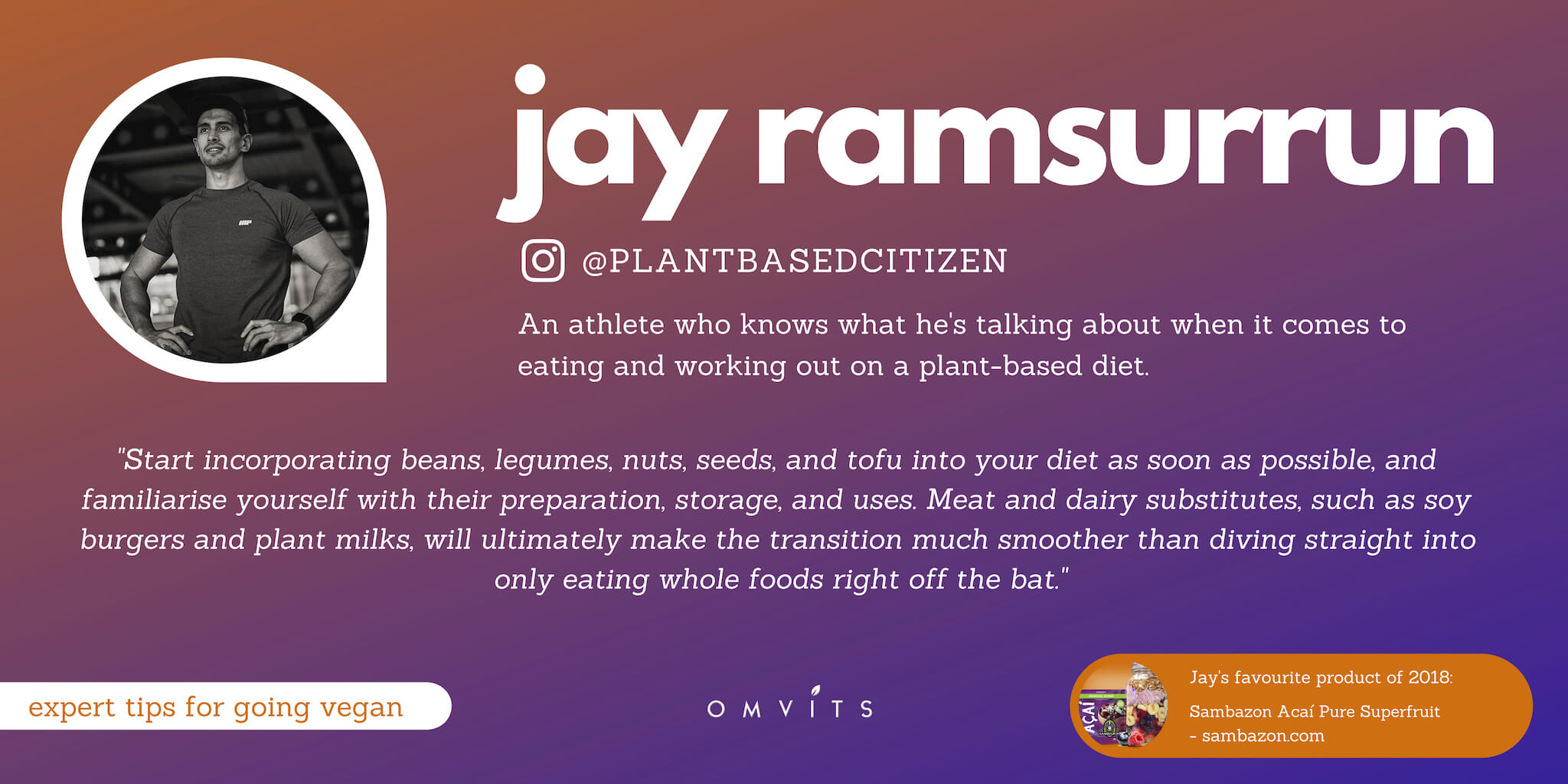 tips for going vegan - jay ramsurrun