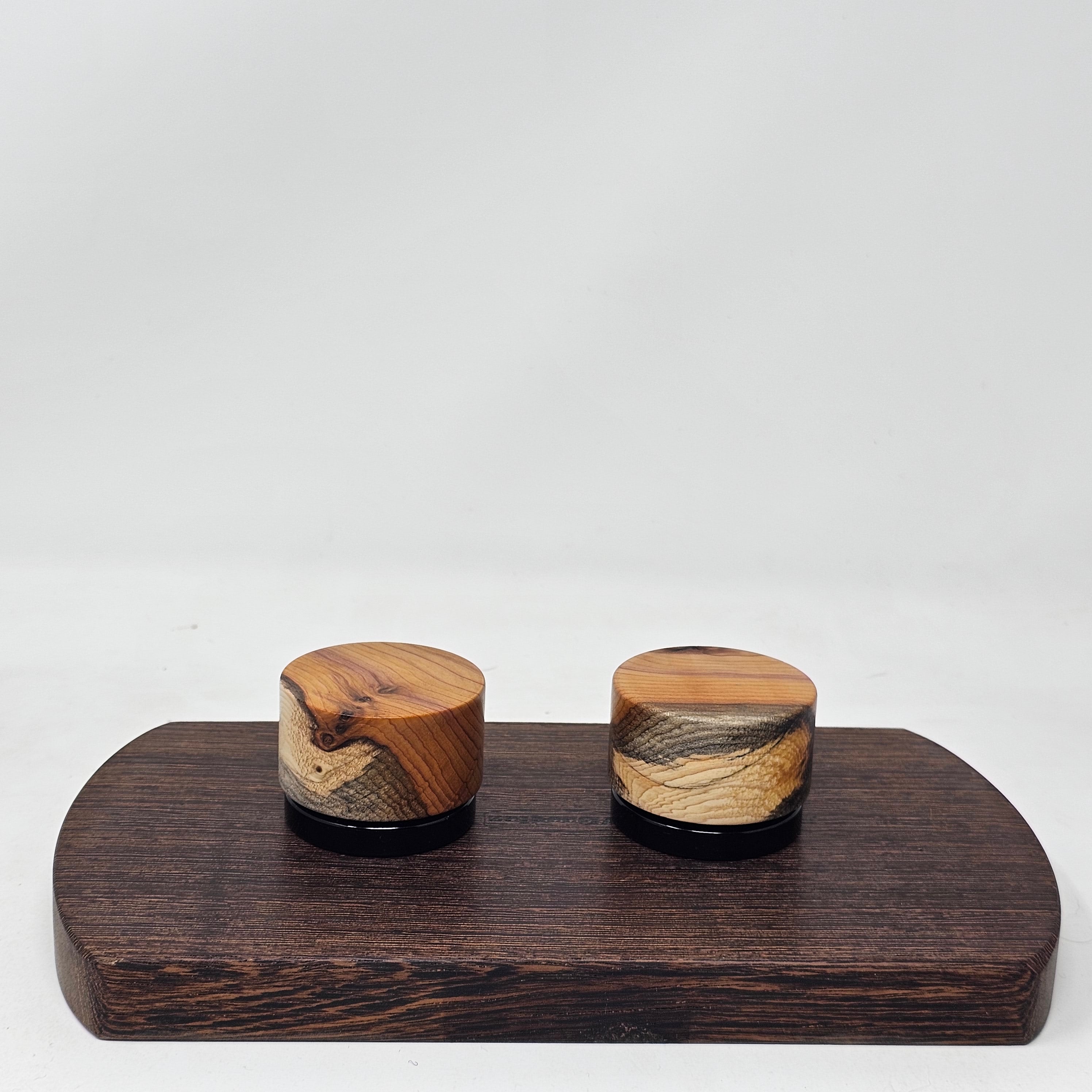 9ml Black Glass Container with Special Yew Top by PhattPiggie