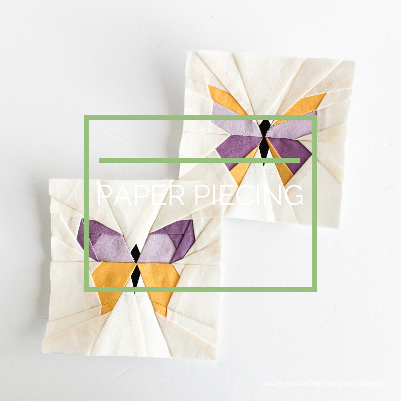 Foundation paper pieced butterflies | FPP Tutorial | Shannon Fraser Designs
