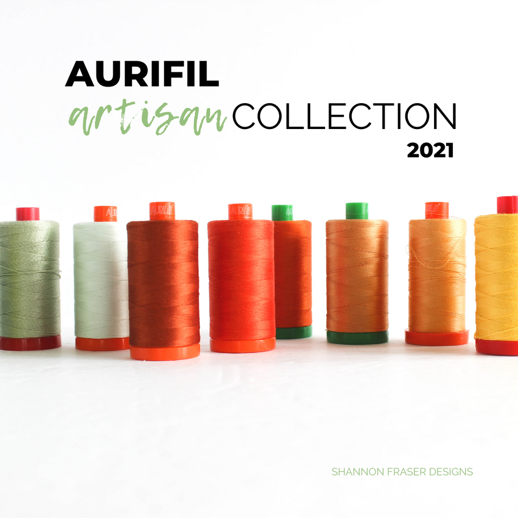 Large spools of Aurifil Thread from my Aurifil Artisan 2021 Collection | Shannon Fraser Designs #aurifilthread