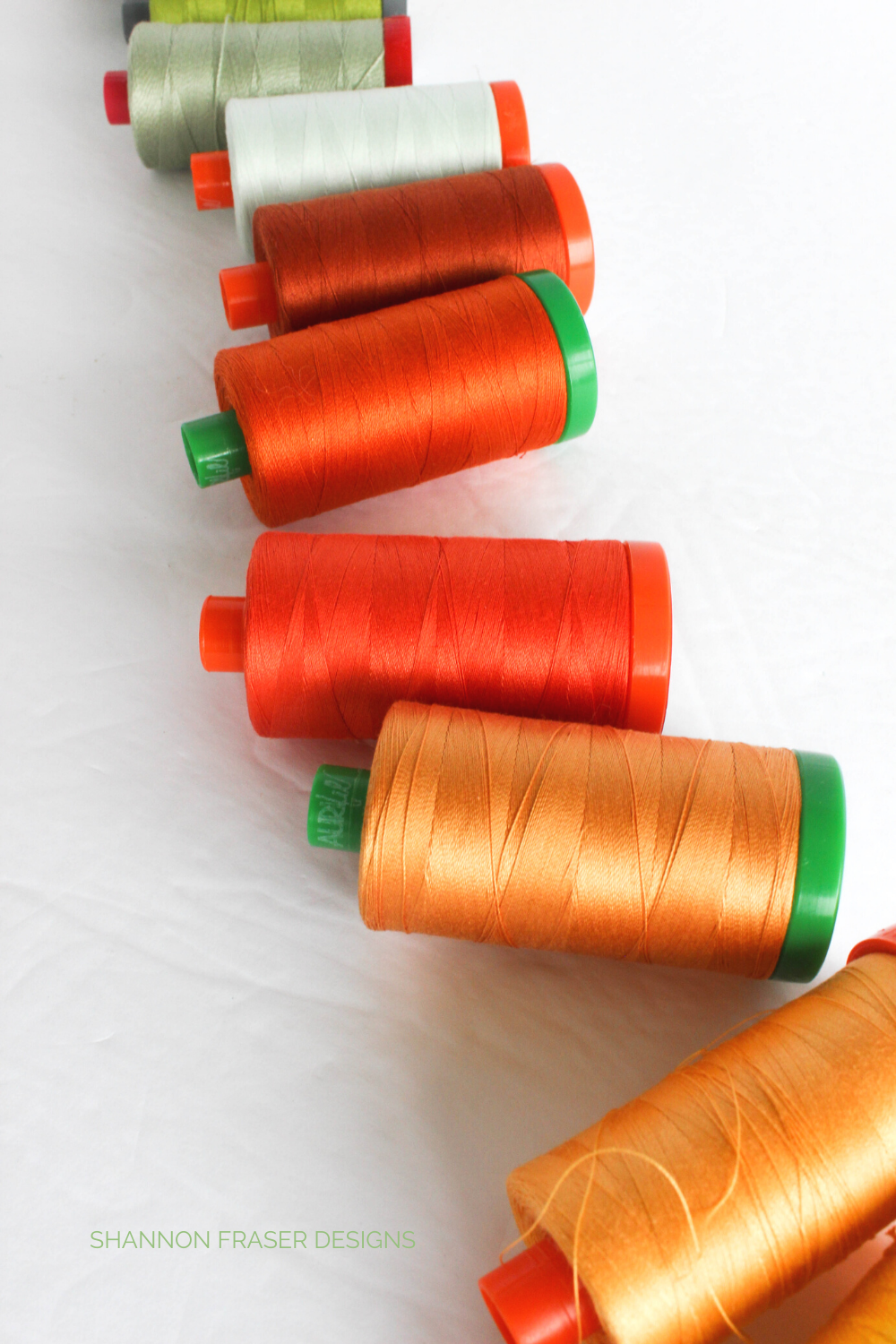 Large spools of Aurifil Thread from the Aurifil Artisan collection 2021 | Shannon Fraser Designs #aurifilthread