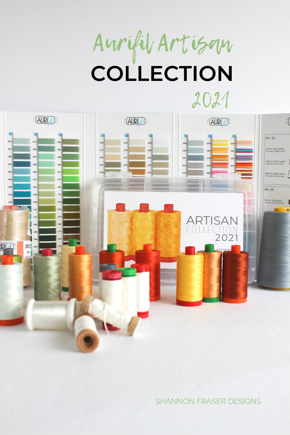 Aurifil Artisan 2021 Collection for Shannon Fraser Designs #thread #quiltingthread